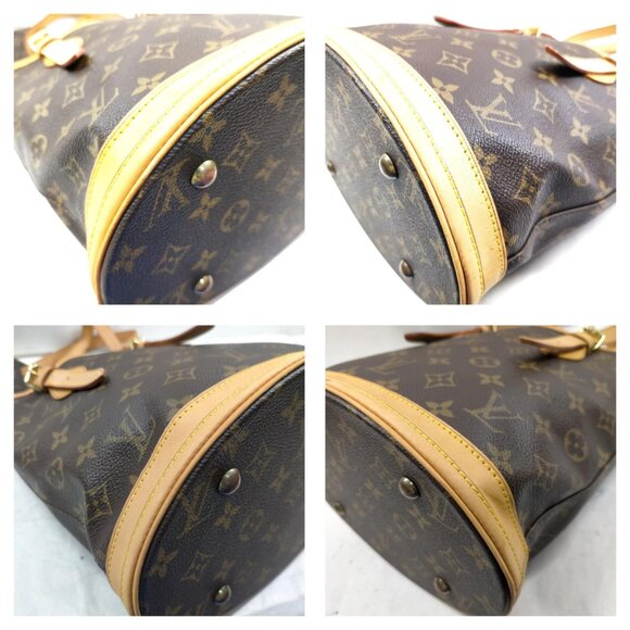 Authentic Louis Vuitton Bucket PM Brown Monogram Tote Bag mn591-120825 - Picture 6 of 16